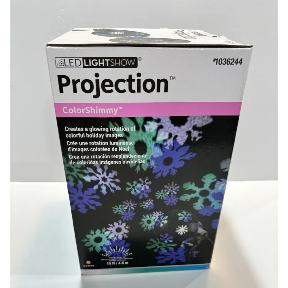 Gemmy 1036252 Led Light Show Projection Color Shimmy Kaleidoscope Holiday